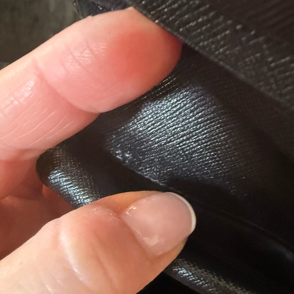 Prada authentic Tessuto Black Leather Card Holder wallet new in box - Picture 2 of 15